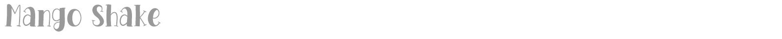 Mango Shake font preview